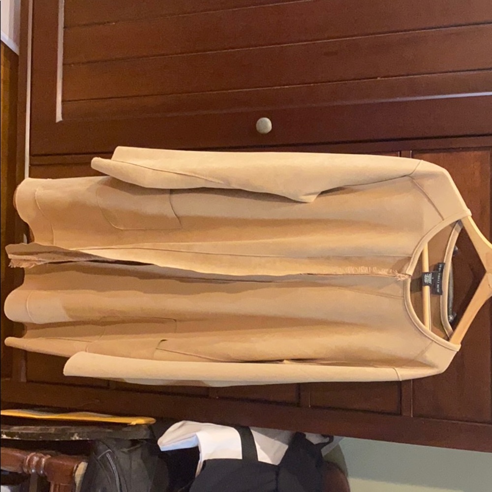 Camel colored suede jacket